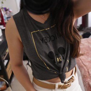 Disney Parks Gray Mickey Contemporary Muscle Tank